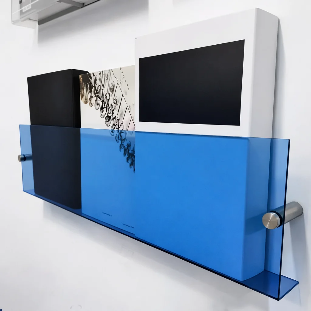 Floating Shelf Wall-Mounted Shelf Modern Acrylic Wall - Image 3