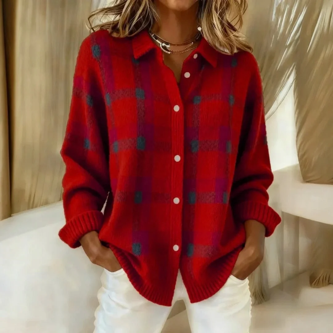 Women's Oversized Cardigan Knit Sweater Casual Layering Piece - Image 3